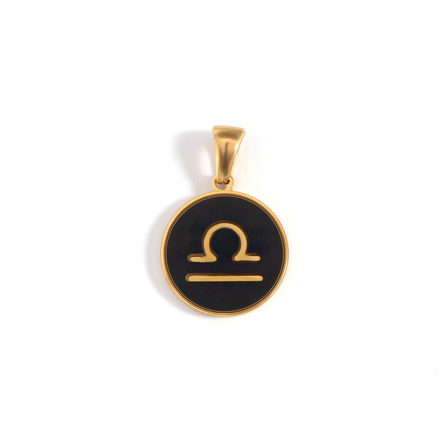 The Midnight Zodiac Charm | 18K Gold & Black Enamel Identity Piece