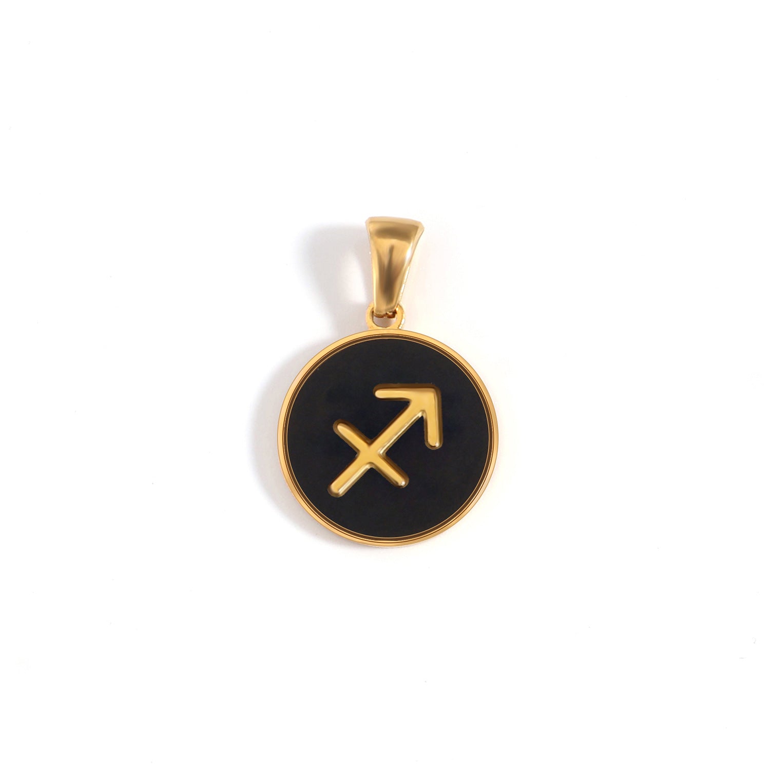 The Midnight Zodiac Charm | 18K Gold & Black Enamel Identity Piece