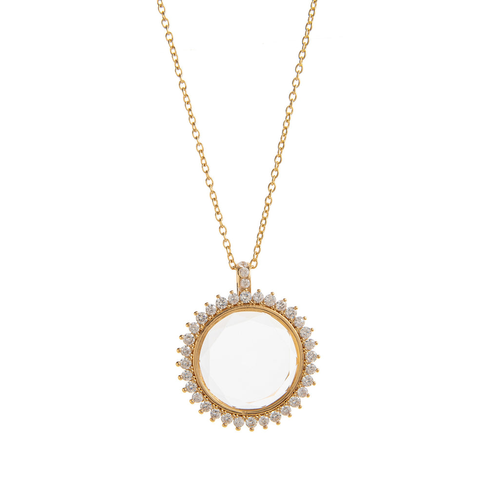 The Memory Vault Openable Locket | 18K Gold Plated Clear Fillable Necklace