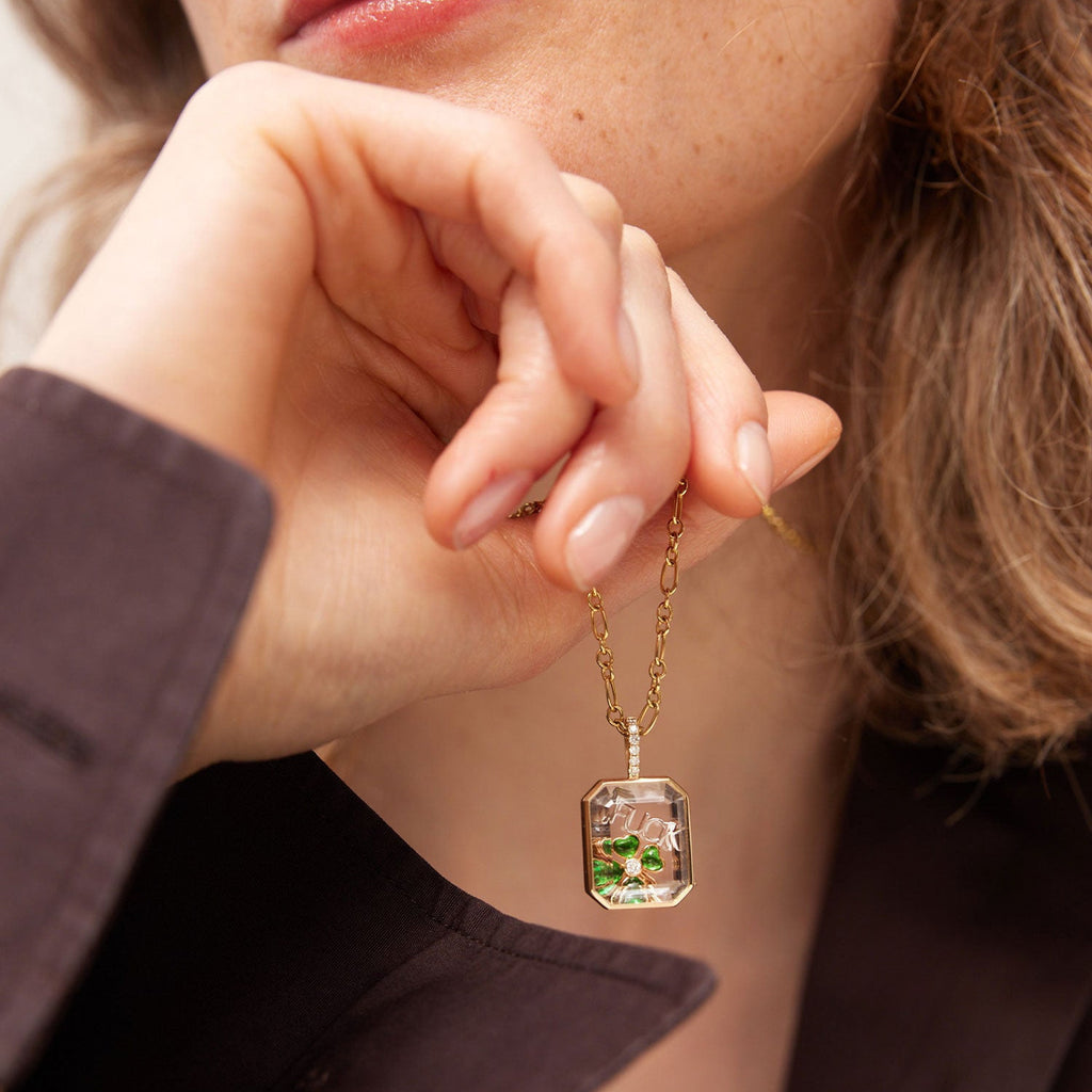 The Memory Vault Openable Locket | 18K Gold Plated Clear Fillable Necklace