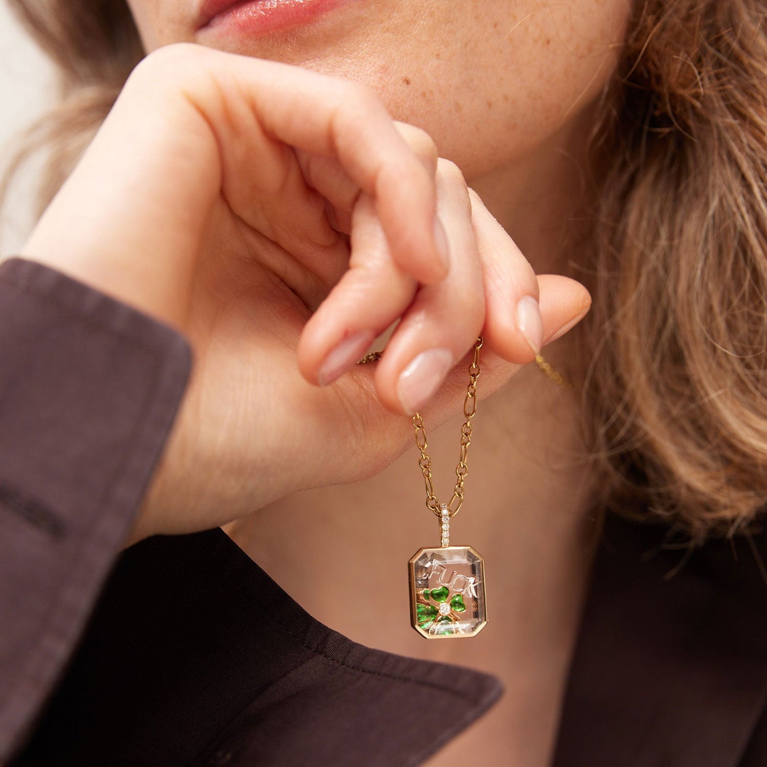 The Memory Vault Openable Locket | 18K Gold Plated Clear Fillable Necklace