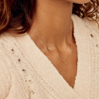 The Aura Sideways Initial Necklace | 18K Gold Plated Asymmetric Capital Letter Choker