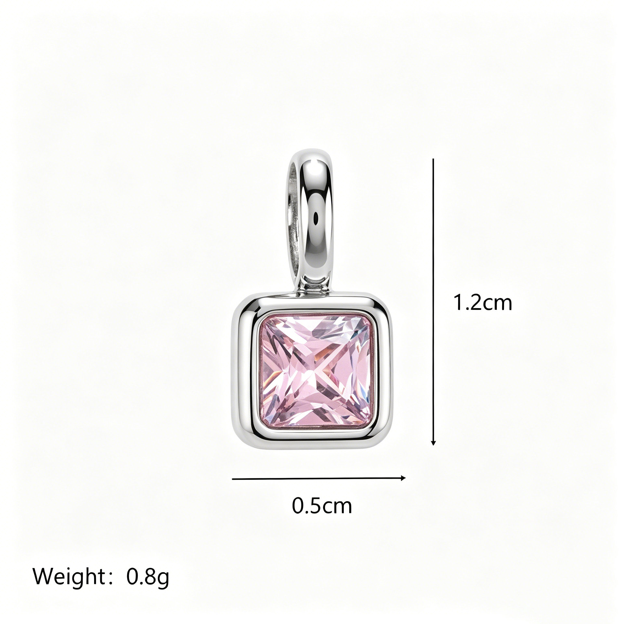The Eternal Birthstone Charm | High-Gloss Gold & Zircon Identity Piece
