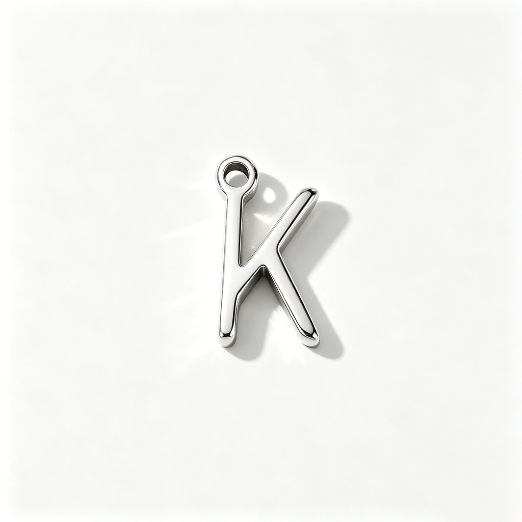 The Minimalist Initial Charm | 18K Gold & Silver Identity Atelier Piece
