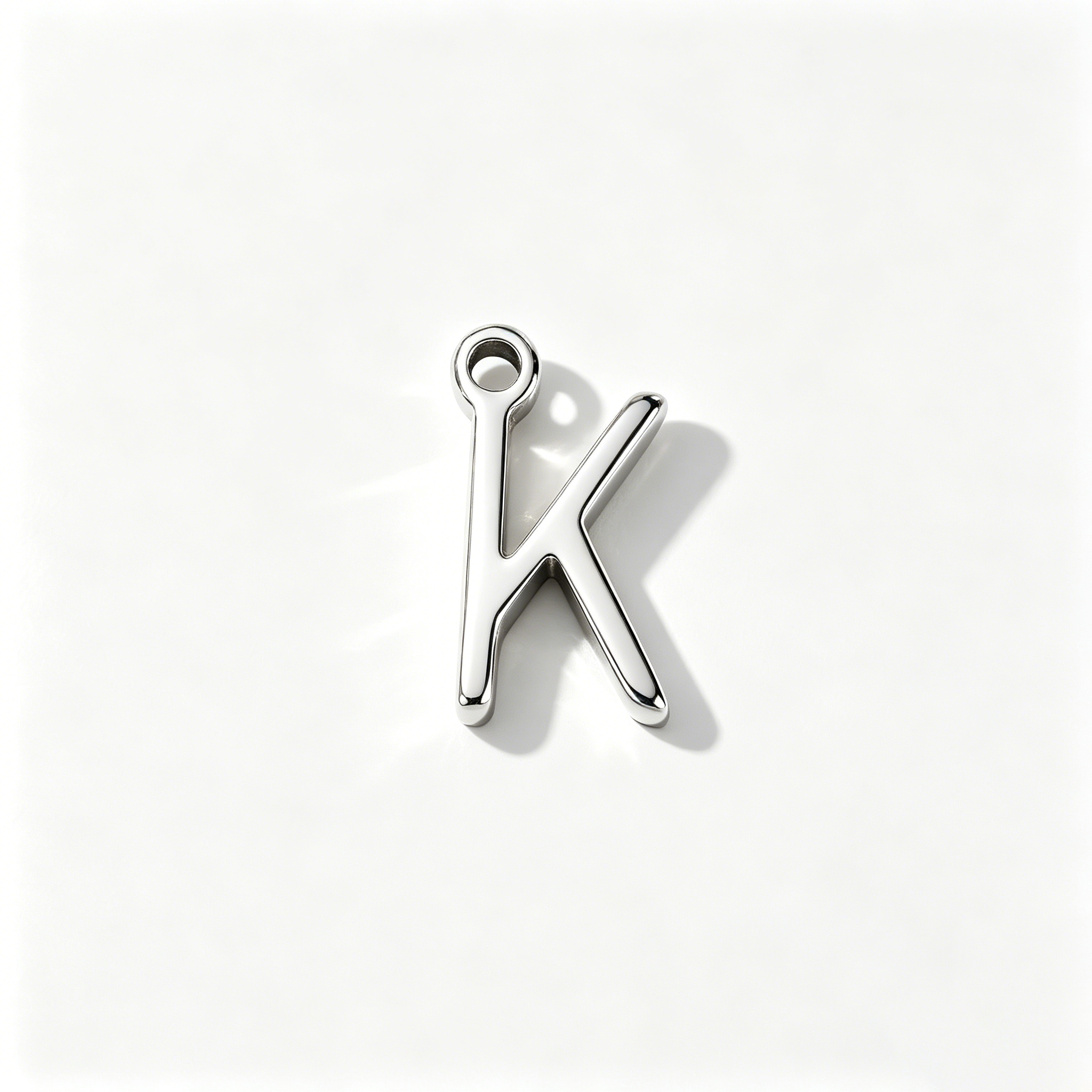 The Minimalist Initial Charm | 18K Gold & Silver Identity Atelier Piece