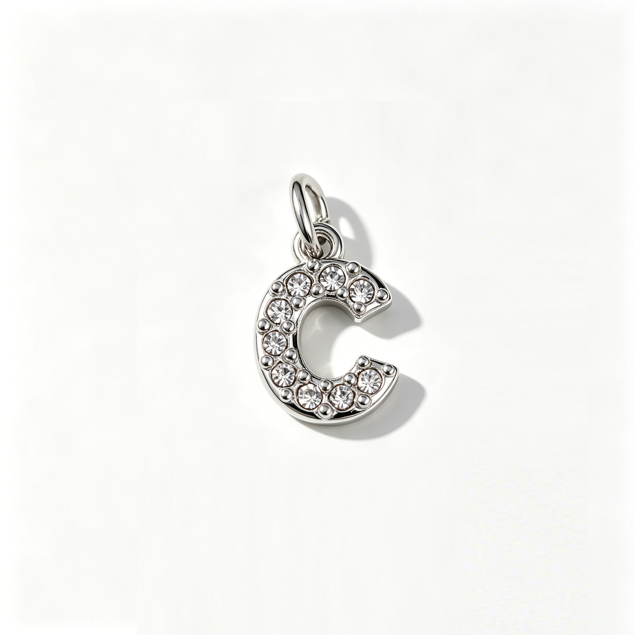 The Micro-Pave Initial Charm | 18K Gold Plated Sparkling Alphabet Piece