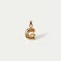 The 3D Bubble Initial Charm | High-Gloss 18K Gold Plated Letter
