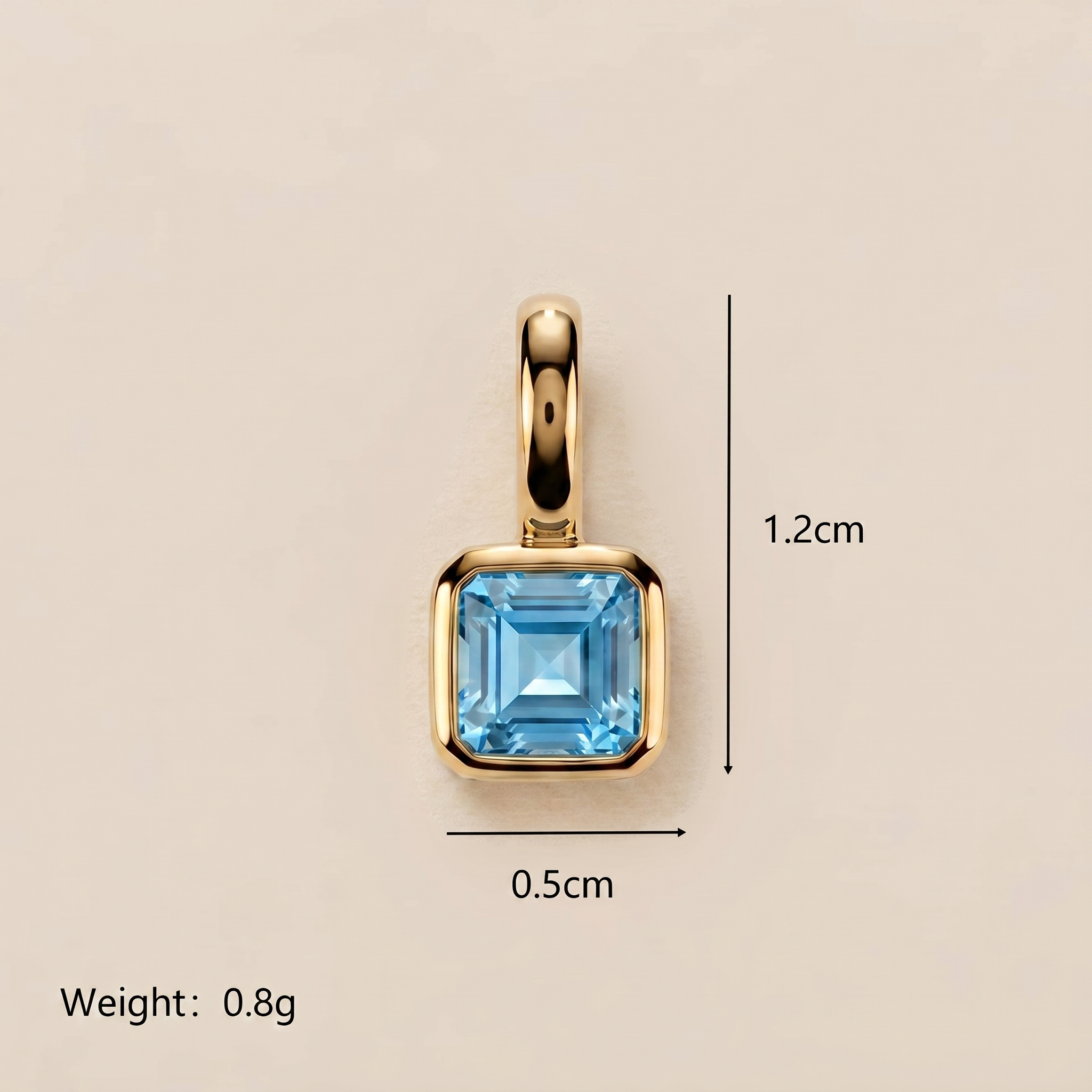 The Eternal Birthstone Charm | High-Gloss Gold & Zircon Identity Piece