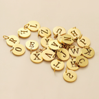 The Silhouette Initial Disc Charm