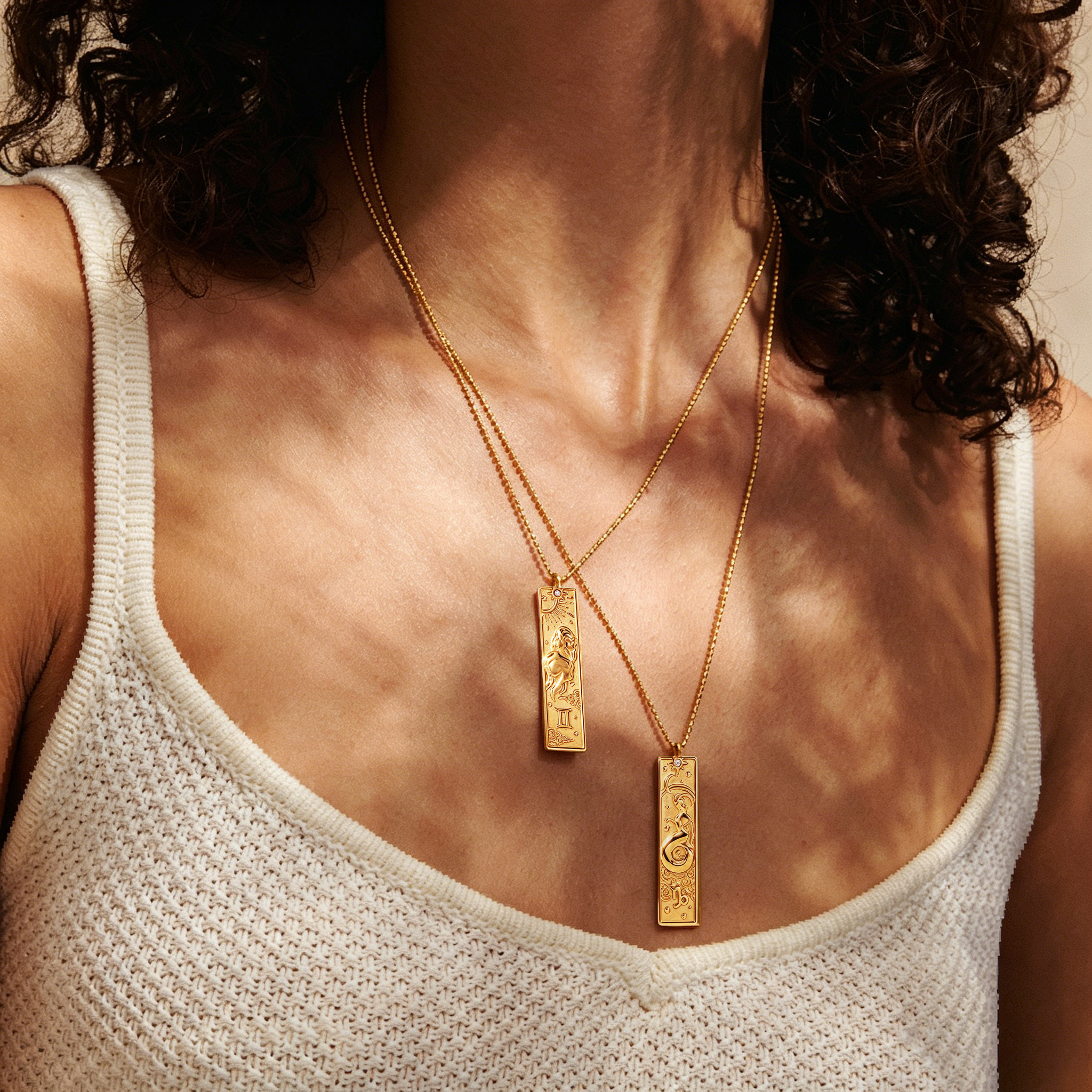The Zodiac Arcana Tarot Necklace | 18K Gold Plated Cosmic Talisman