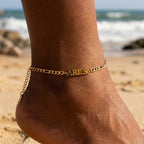 The Custom Zodiac Identity Figaro Chain | 2-in-1 Bracelet & Anklet