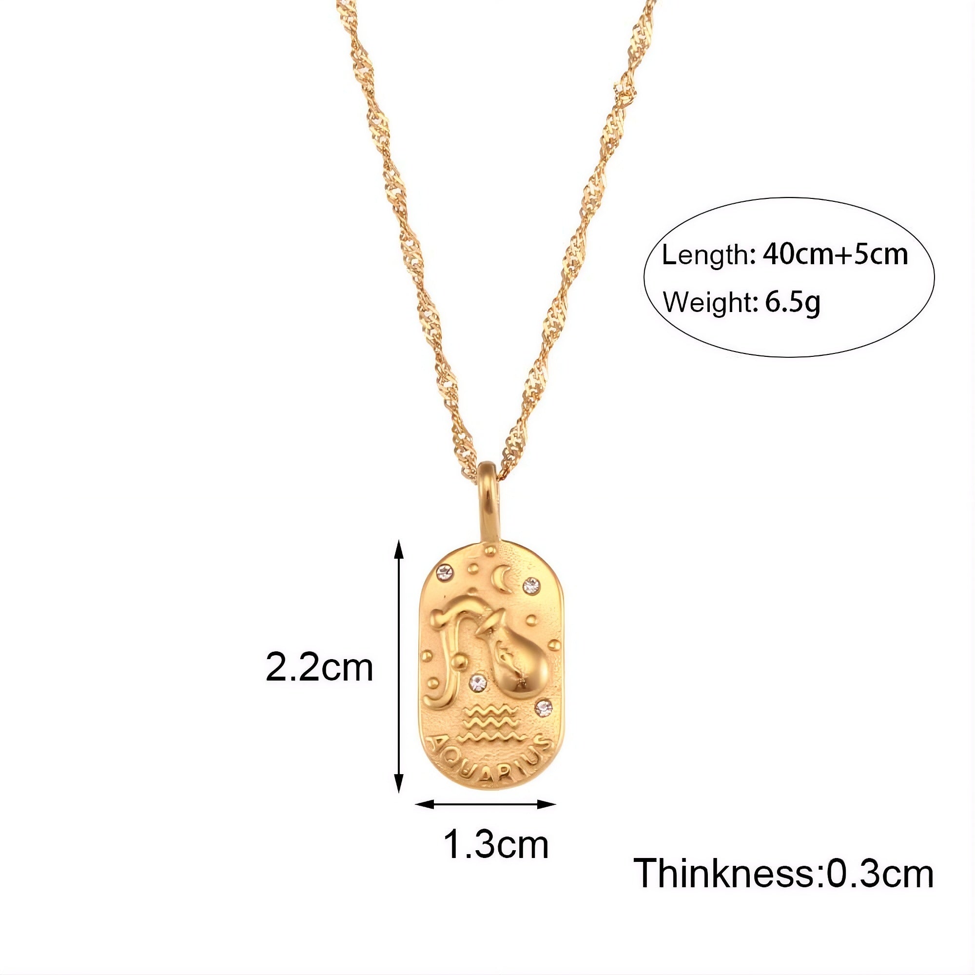 The Celestial Heritage Necklace | Vintage Zodiac Oval Pendant