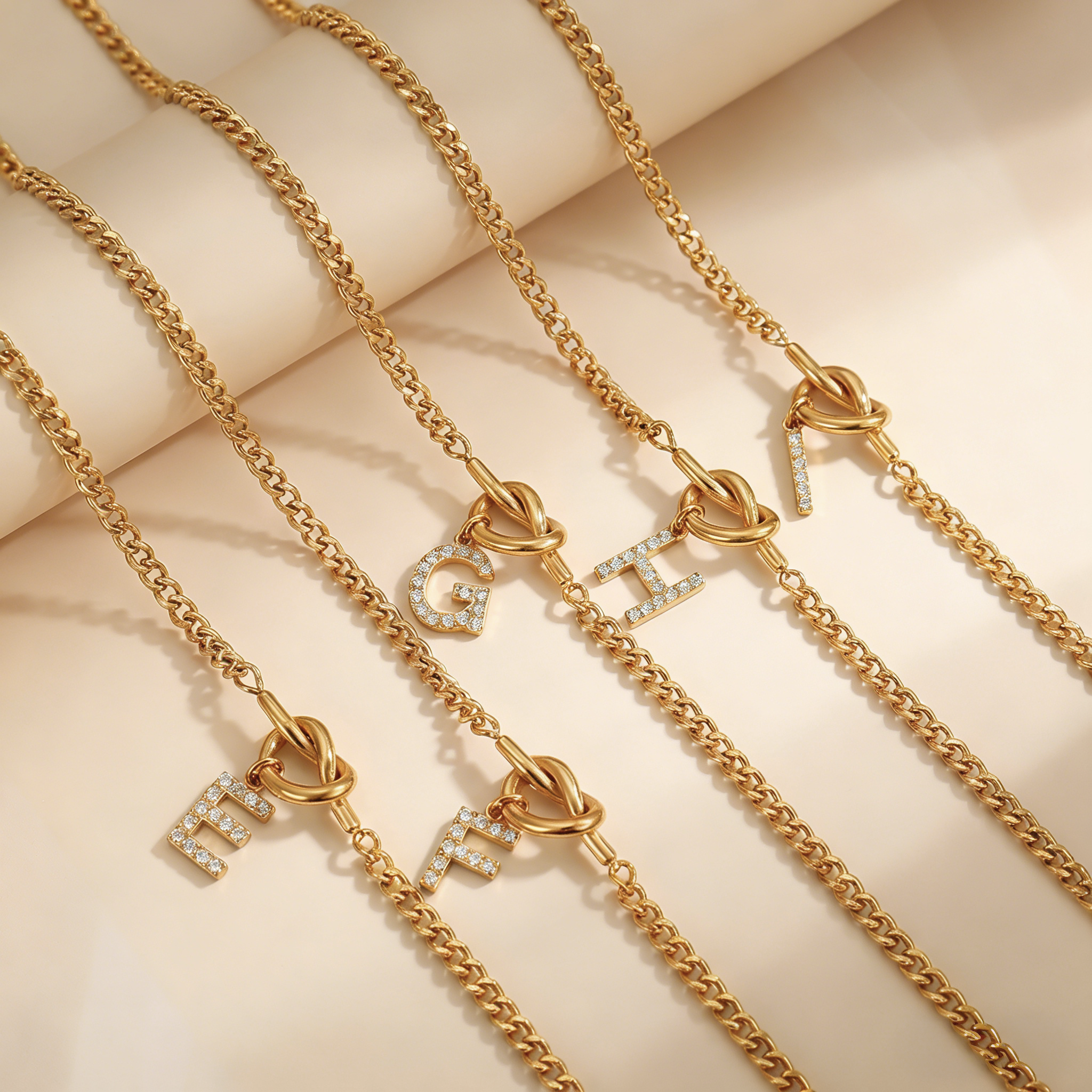 The Monogram Essence Bracelet | 18K Gold Plated Micro-Pave Initial Piece