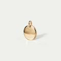 The Signature Disc Charm | Custom Engraved 18K Gold Identity Piece